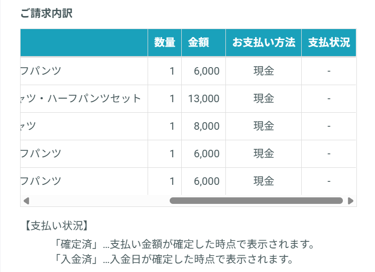 明細の確認方法について | PiCROサポートガイド